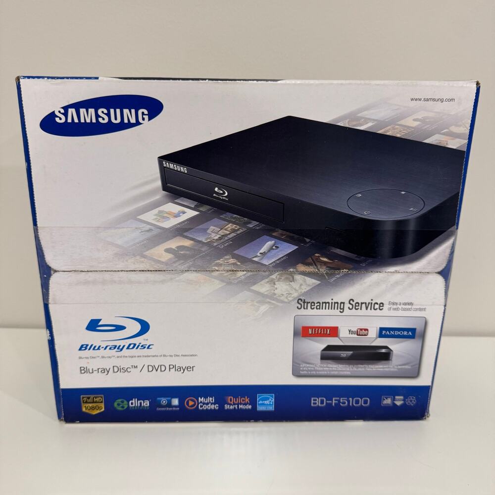 Samsung Blu-Ray Disc DVD Player Streaming Full HD 1080p BD-F5100 NEW IN BOX